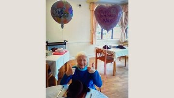 88th birthday celebrations at Merseyside care home